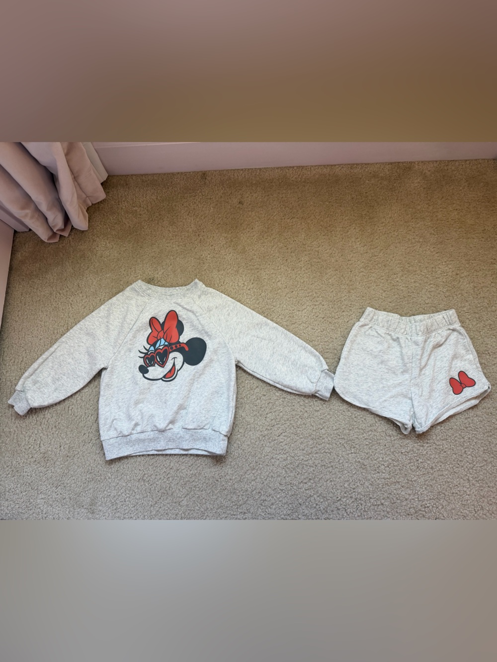 Minnie Mouse Girls Matching shorts set 4T